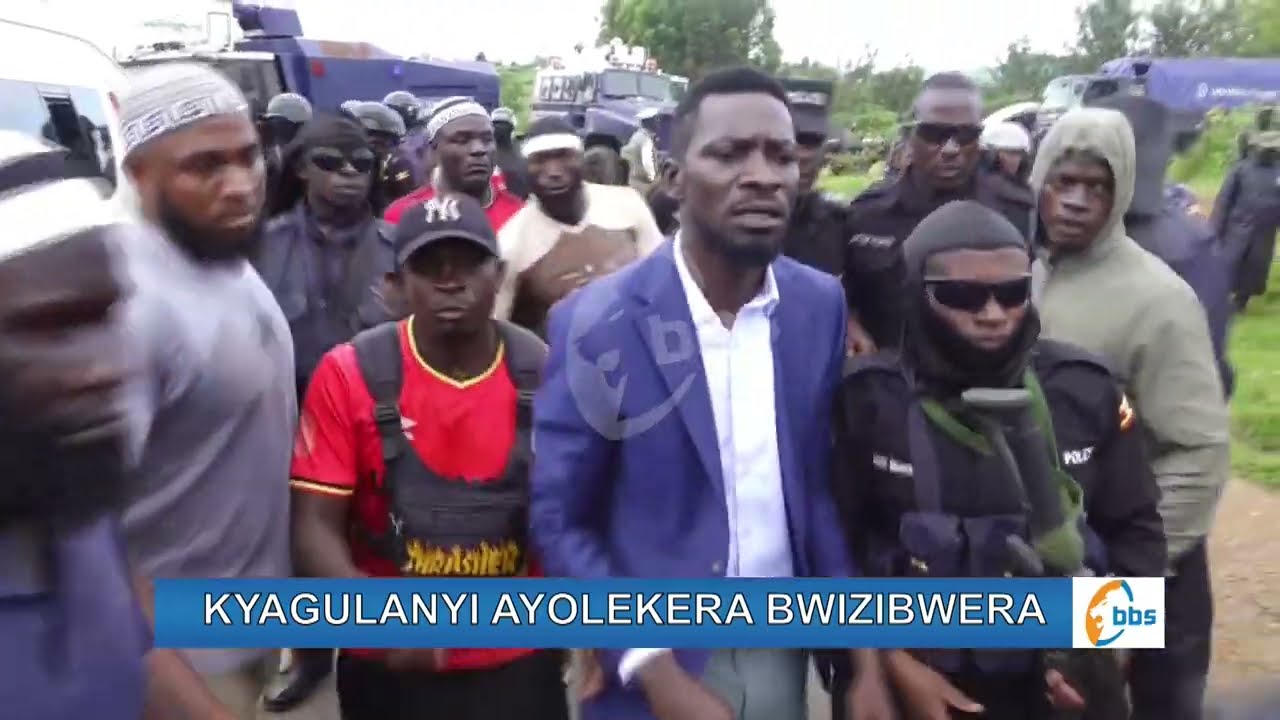 Ebibaddewo nga Kyagulanyi n'abawagizi be bezooba ne Poliisi e Mbarara