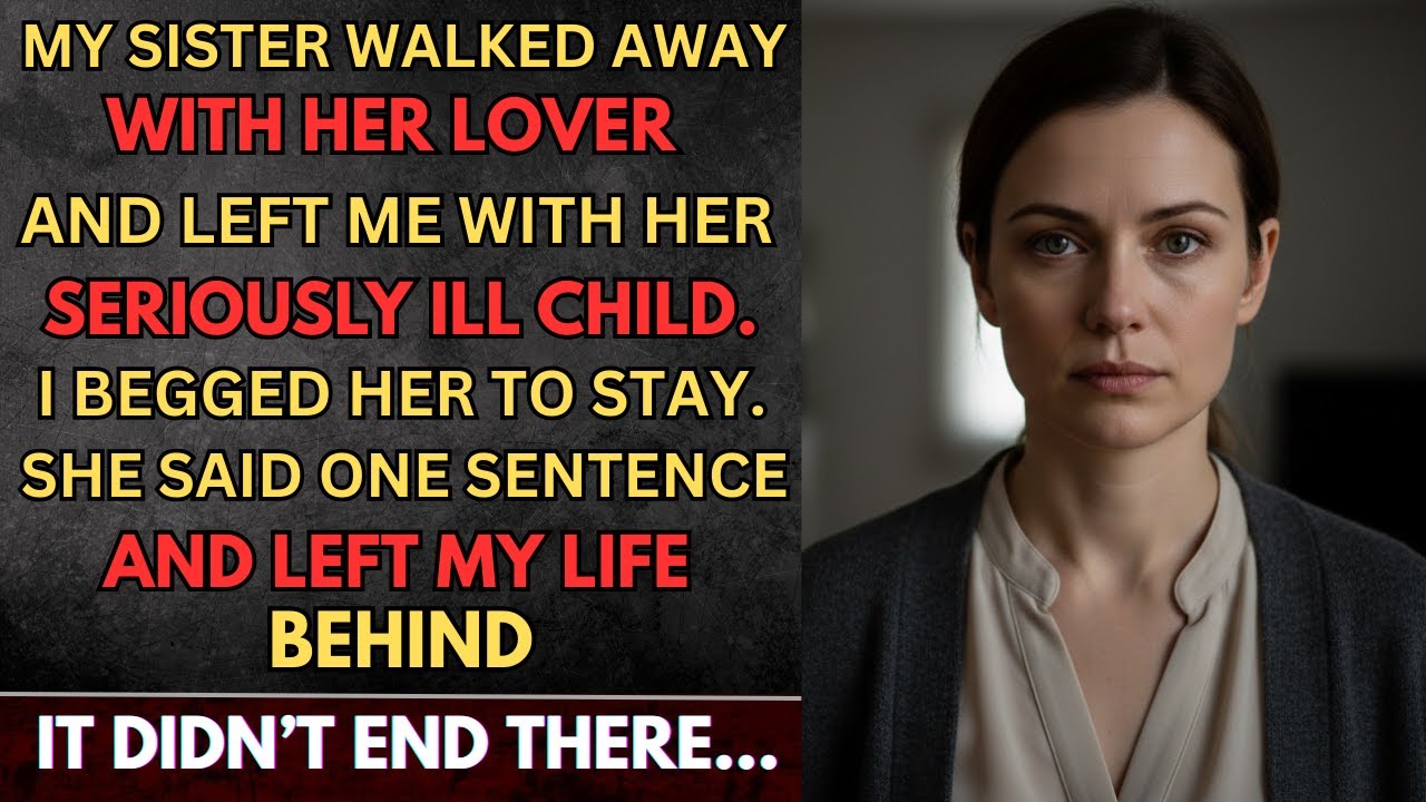 My Sister Walked Away With Someone She Loved — And Left Me With Her Sick Child…