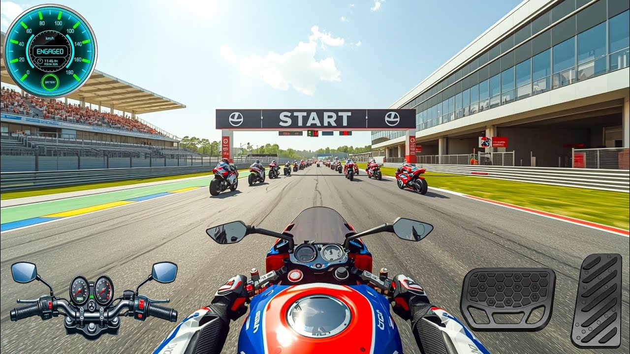 High Speed Bike Racing on Professional Race Track 🏍️ - Android Gameplay 