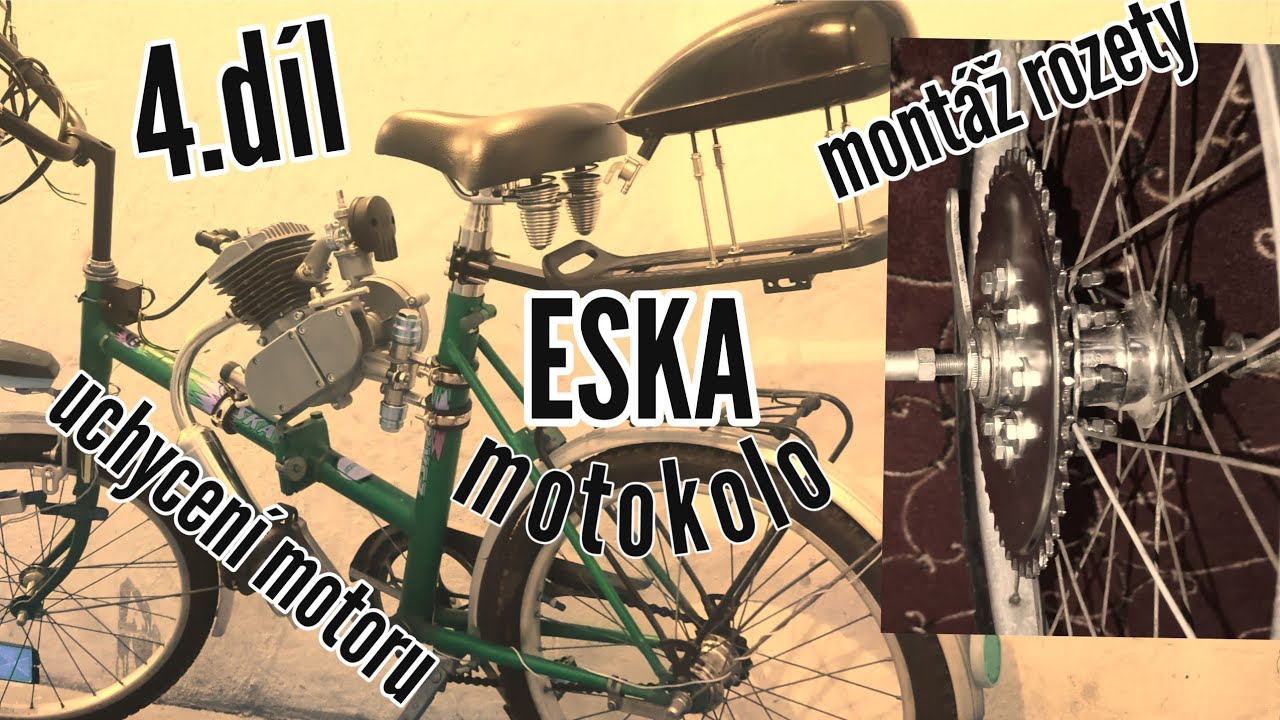 Moto ESKa vlog | 4.díl | Držák motoru | montáž rozety | e-darky.eu | Zimní projekt | skládačka ESKA