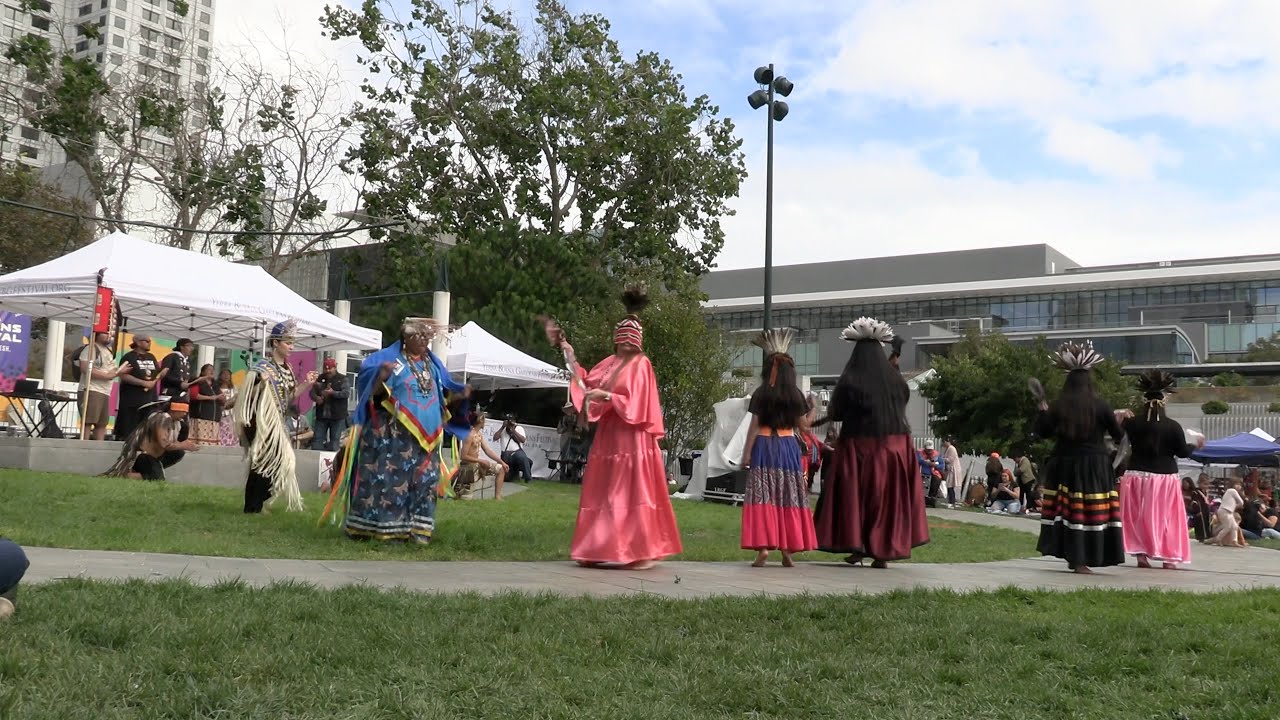 Round Valley Dancers @ Indigenous Peoples Day 2023 Yerba Buena Gardens San Francisco California