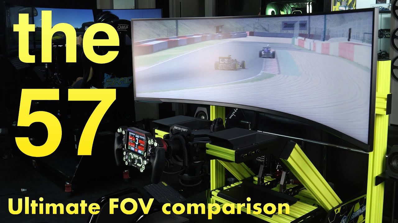 As requested! Samsung 57 Ultrawide versus Triple Screens Simracing FOV comparison