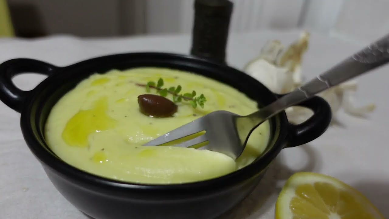 Как приготовить чесночно-картофельный соус - греческая скордалия