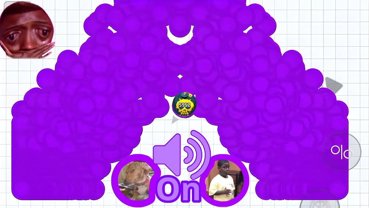 FUNNY DESTROYING ALL WITH VOICE  📣 (AGARIO MOBILE)