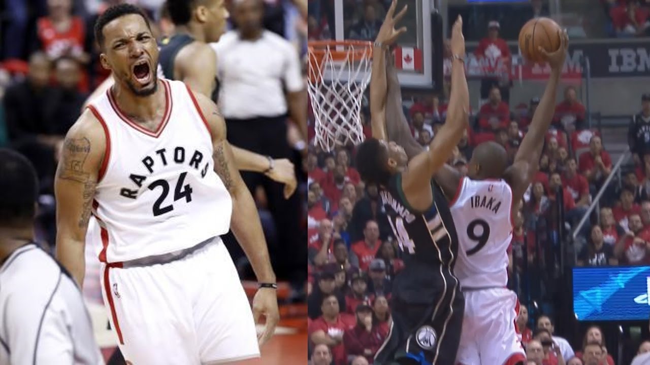 Serge Ibaka Dunks on Greek Freak! Powell Dunks on Thon Maker! Bucks Raptors Game 5