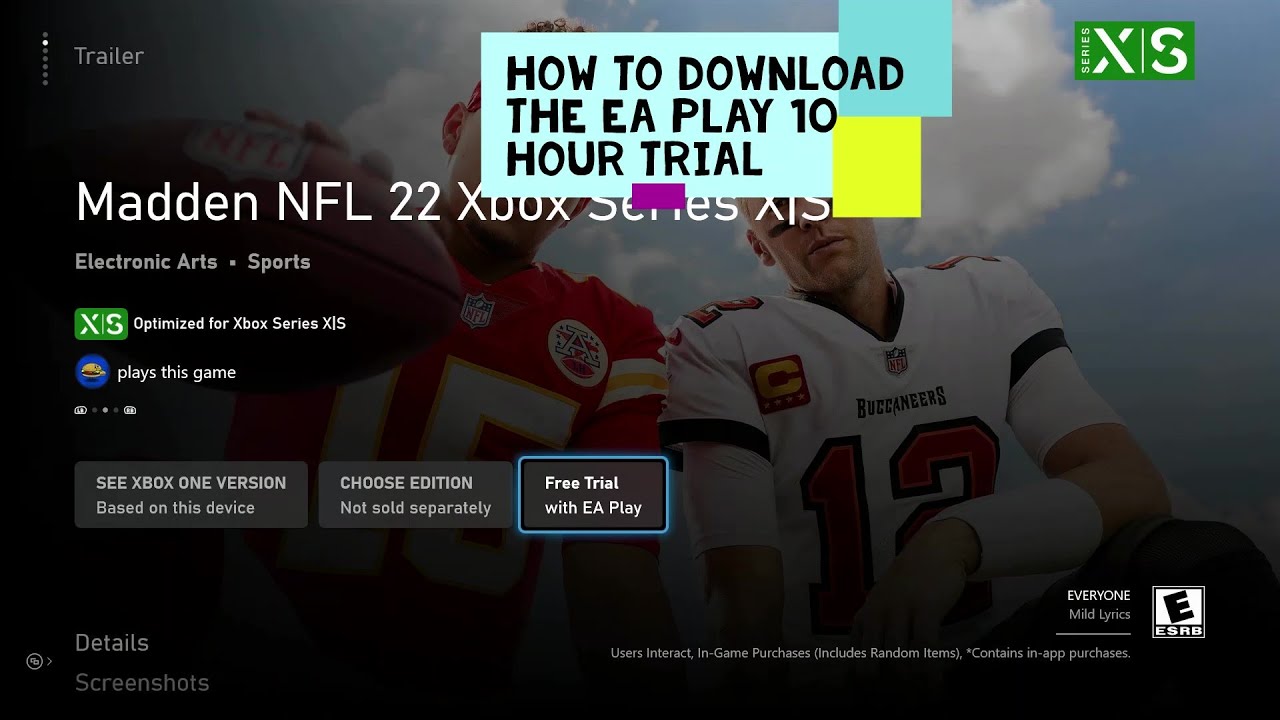 How To Download Madden 22 EA Play 10 Hour Trial!