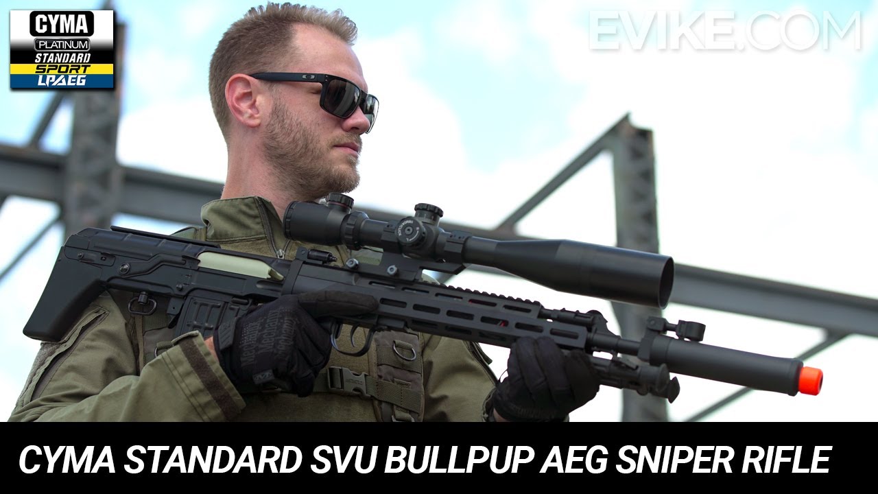 CYMA Standard SVU Bullpup AEG Airsoft Sniper Rifle w/ M-LOK Handguard Review