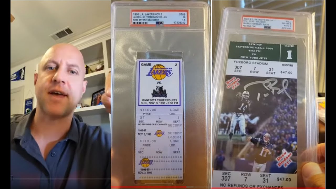 Collecting Tom Brady Ticket Stubs & All Time Greats