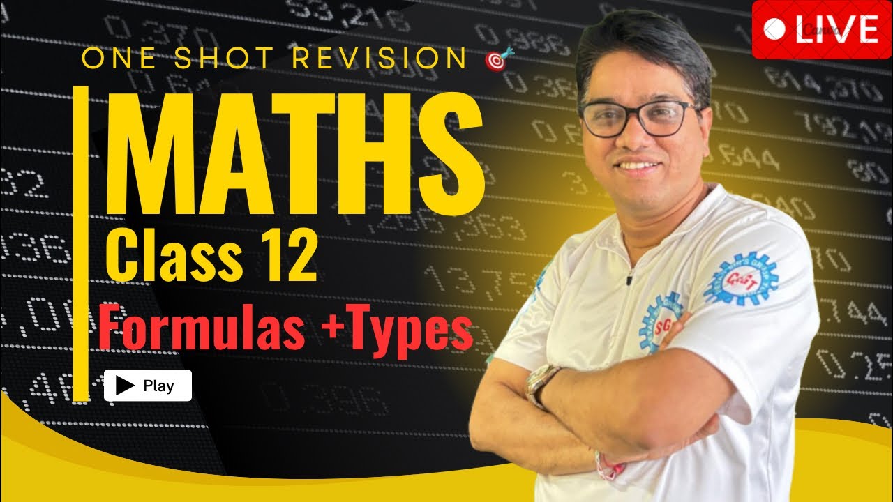 Class 12 Maths one shot Revision