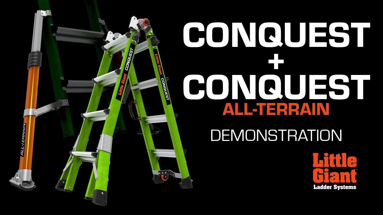 Conquest 2.0 + Conquest All-Terrain Demo | Рейтинг IA 300 фунтов | Лестничные системы Little Giant