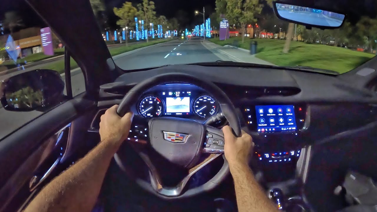 2022 Cadillac XT6 Premium Luxury AWD POV Night Drive (3D Audio)(ASMR)