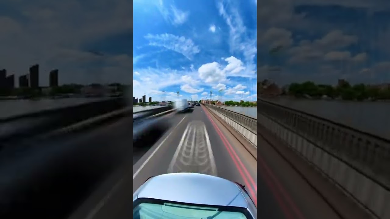 Drivelapse looking backwards 