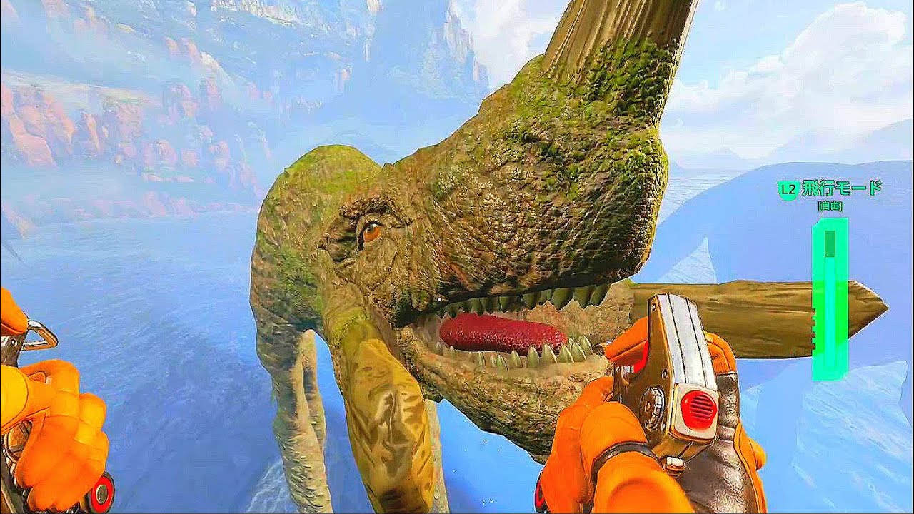 [世界初!?] ヴァルキリーを使って射撃場の恐竜と戯れてきた。 apex