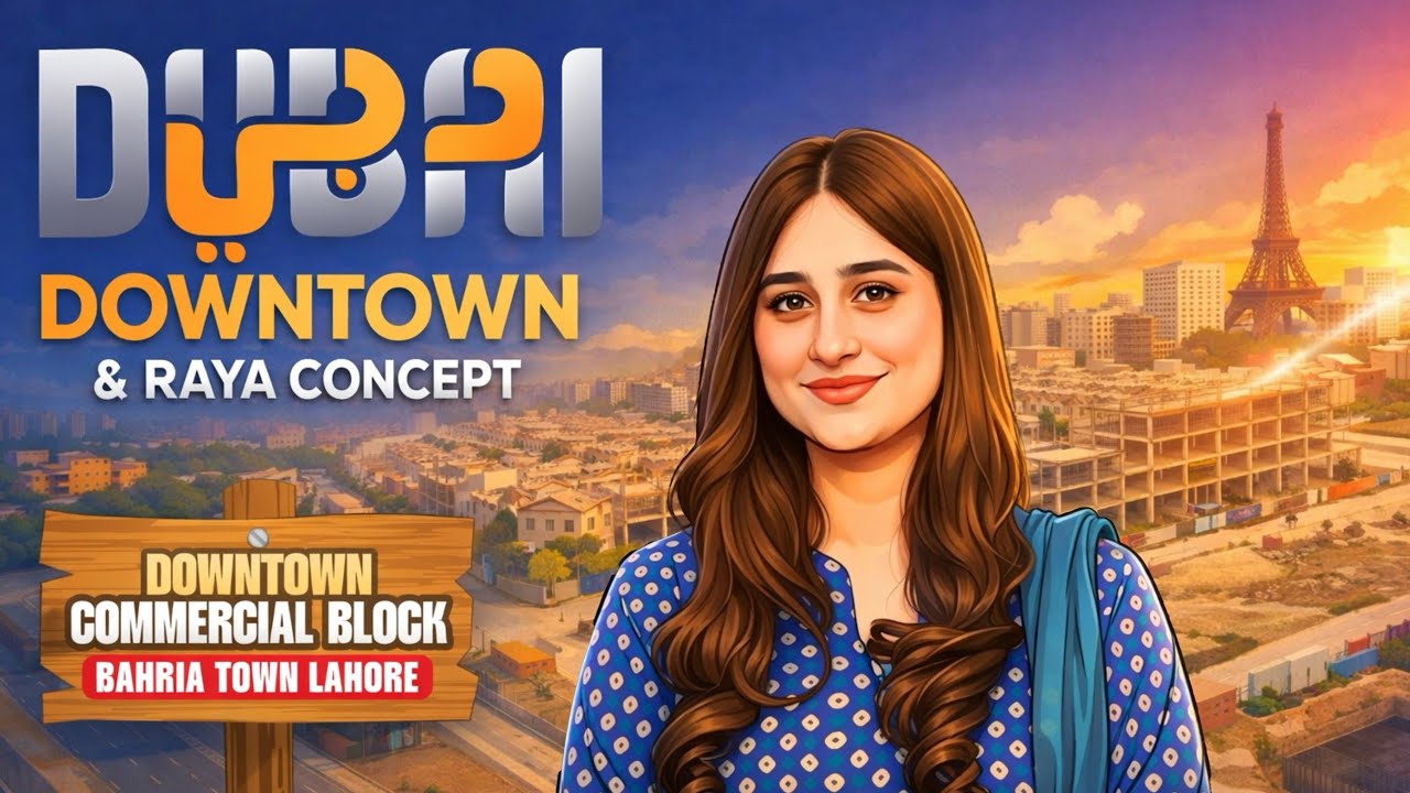 Inside Downtown Commercial Bahria Town Lahore | Inspired by Dubai Downtown