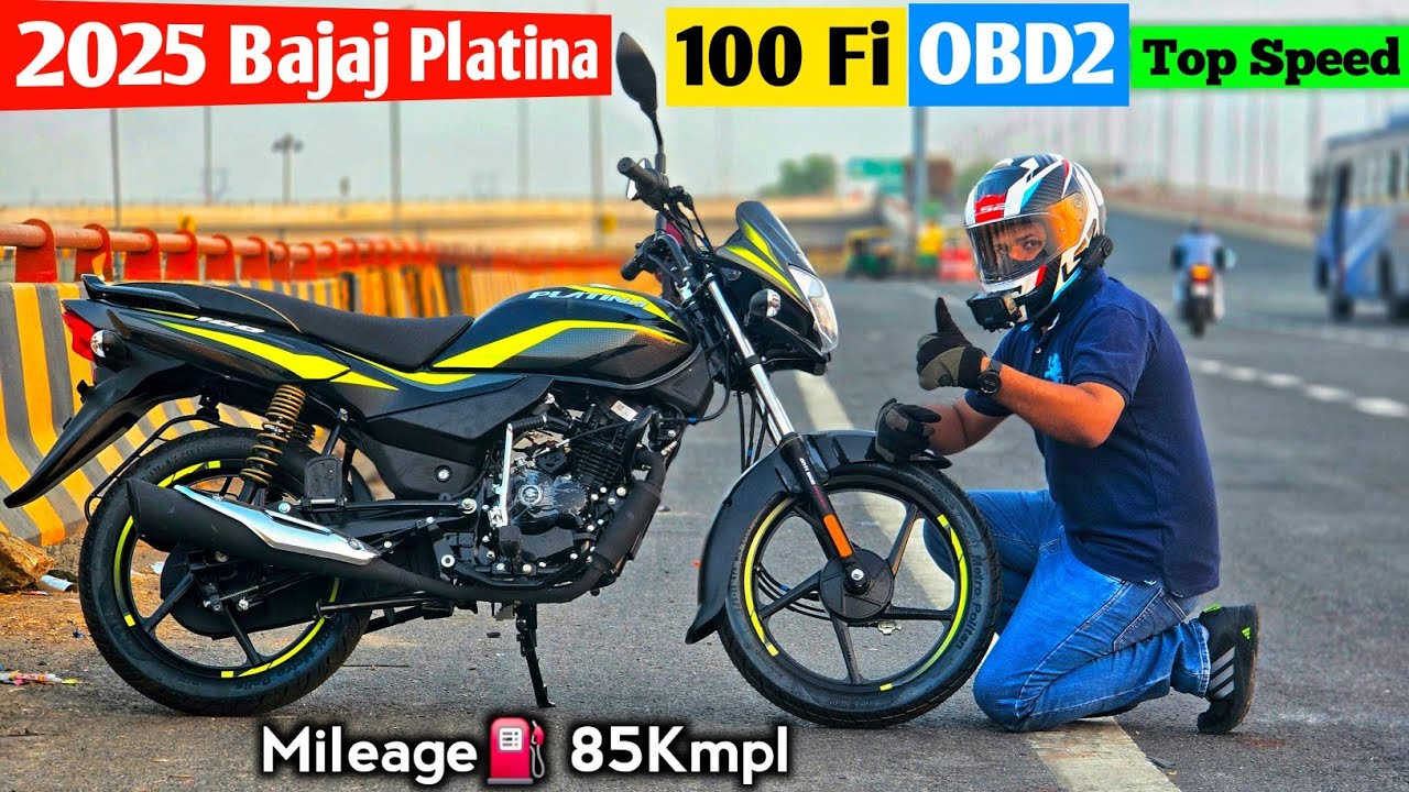 Bajaj Platina 2025 New Fi Model Review | New Features | OBD2 | On Road Price | Lowest Emi | Mileage