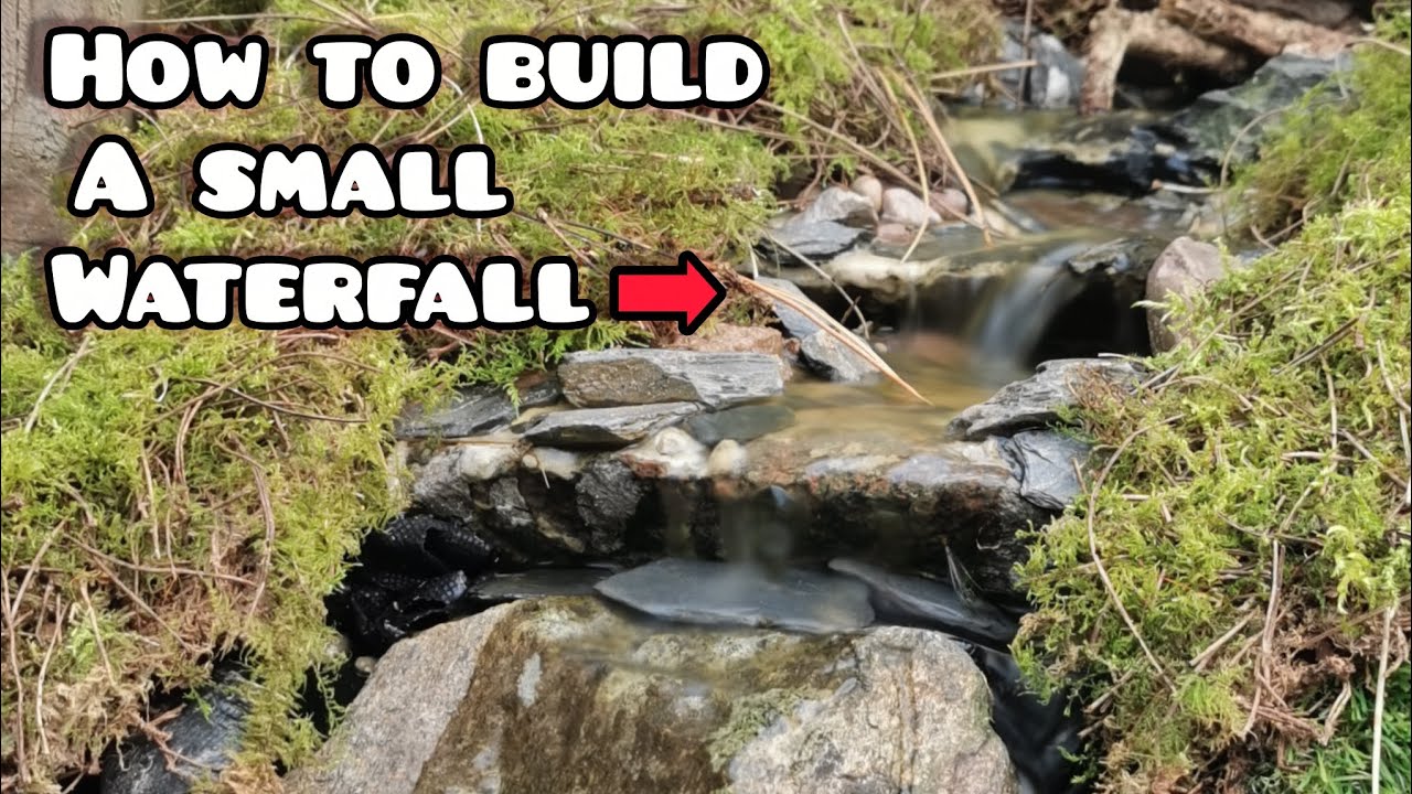 How to Build a Budget Friendly Solar Waterfall Feature! 🤔 🌴 Using Biling 20w Solar Fountain Pump kit