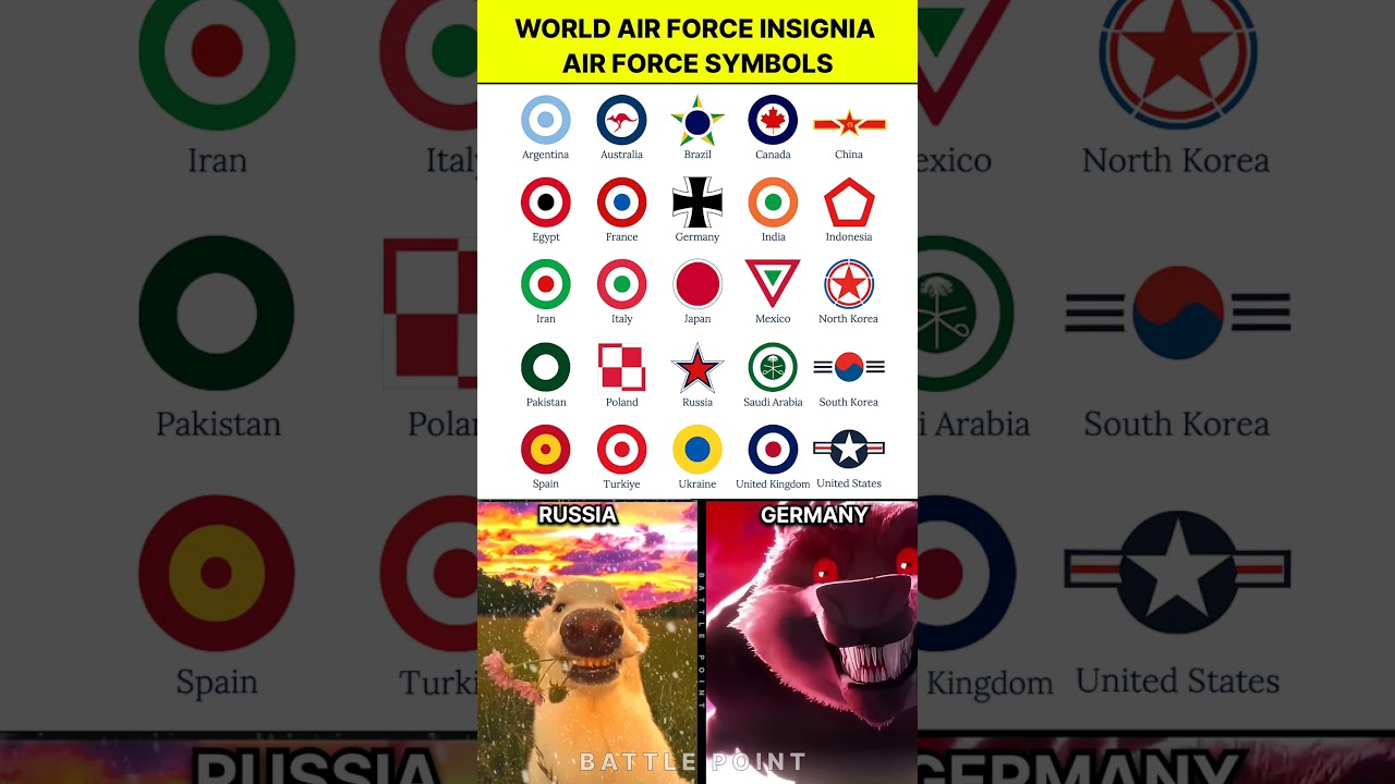 Global Air Force Insignia & Fighter Jet Badge 2025 #shorts