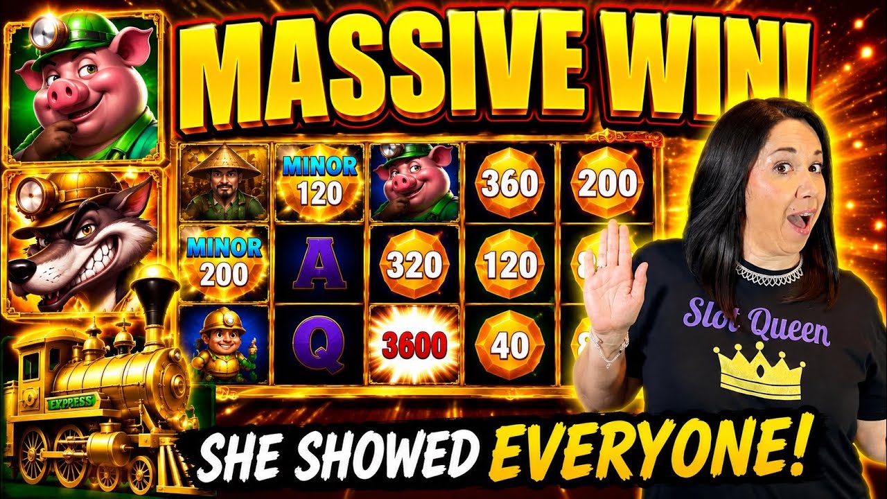 MASSIVE WIN! Slot Queen Shows Everyone How It's Done!