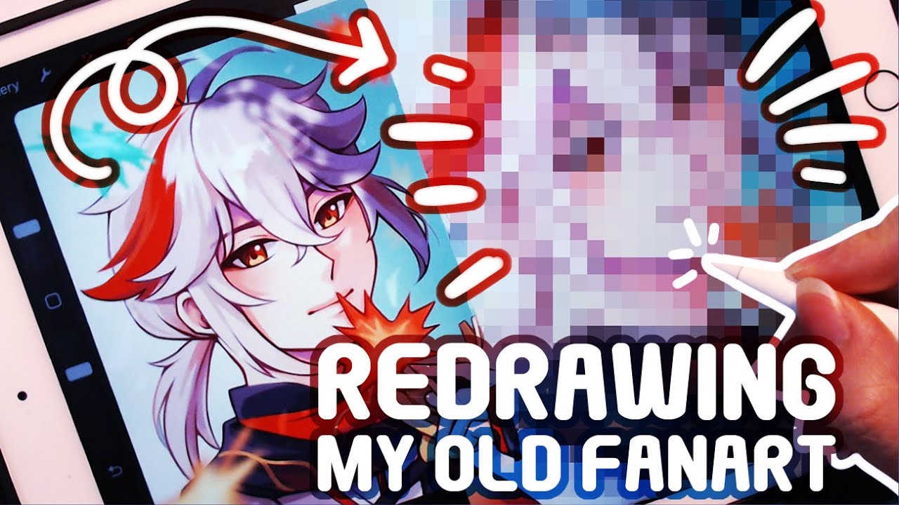 Redrawing My Old Fanart! | Kazuha