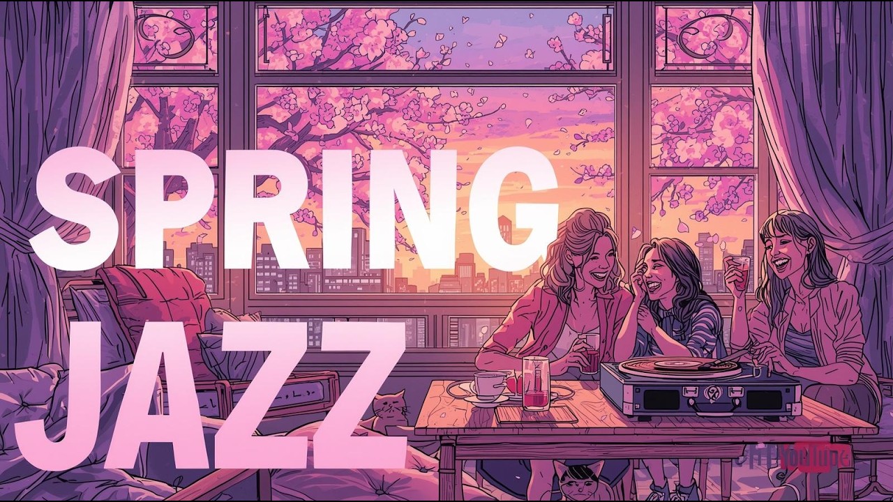 🌸 Hello March! | Spring Vibes Jazz Live by Purple 💜