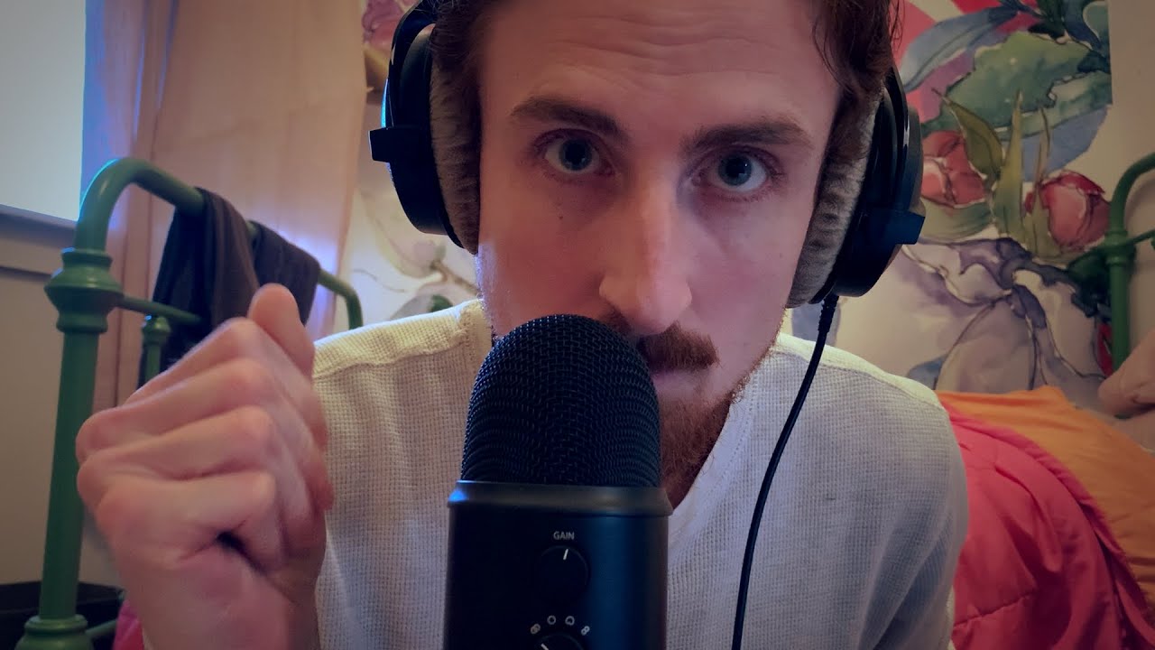 ASMR 11 • Hand Sounds • Inaudible Whispering • Up Close Visuals • Finger Flutters • Fast Tapping