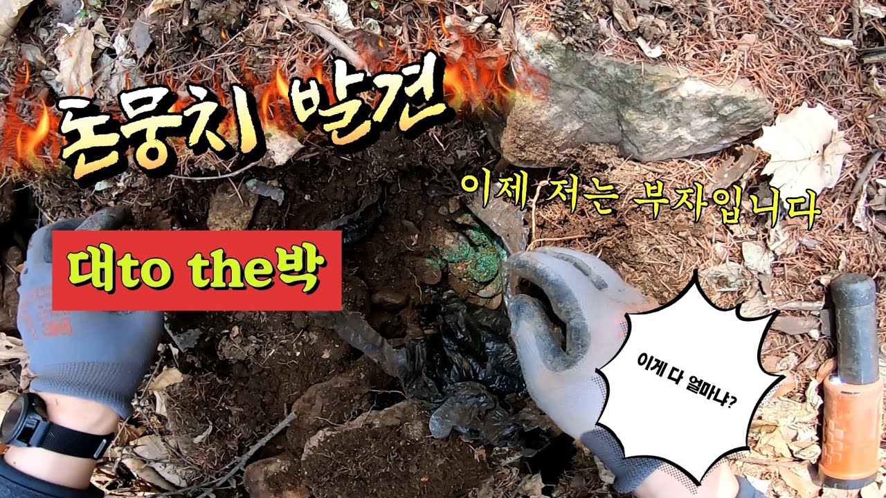 리삼팸 금속탐지💥대박!!대박!!💥여러분 저는 이제 부자입니다. 이게 다 얼마냐?😱 산골짜기에서 금속탐지하다 발견한 돈무더기!👍#metaldetecting#금속탐지기#lee3fam