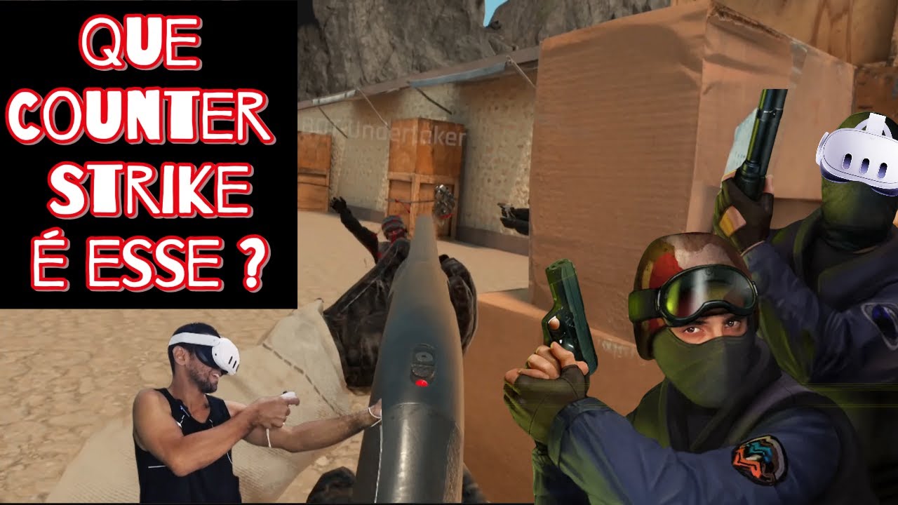 Counter Strike em VR no Meta Quest3? Aim XR.(Free)