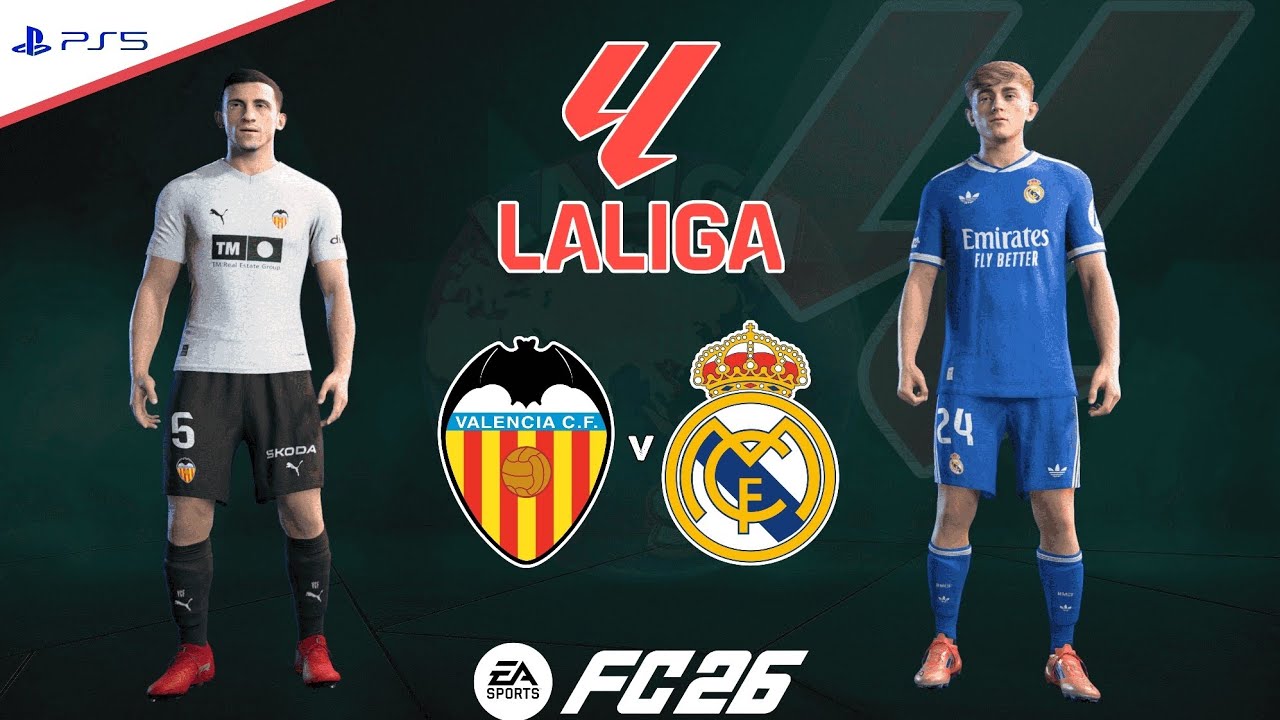 Valencia v Real Madrid | La Liga 25/26 - Round 23 | Full Match Simulation | FC 26 PS5™[4K]