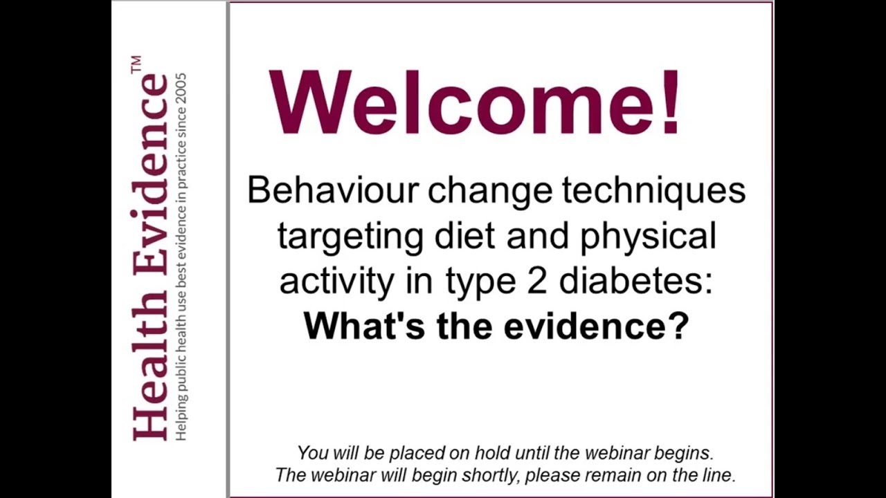 Behaviour change techniques targeting diet and physical activity in type 2 diabetes