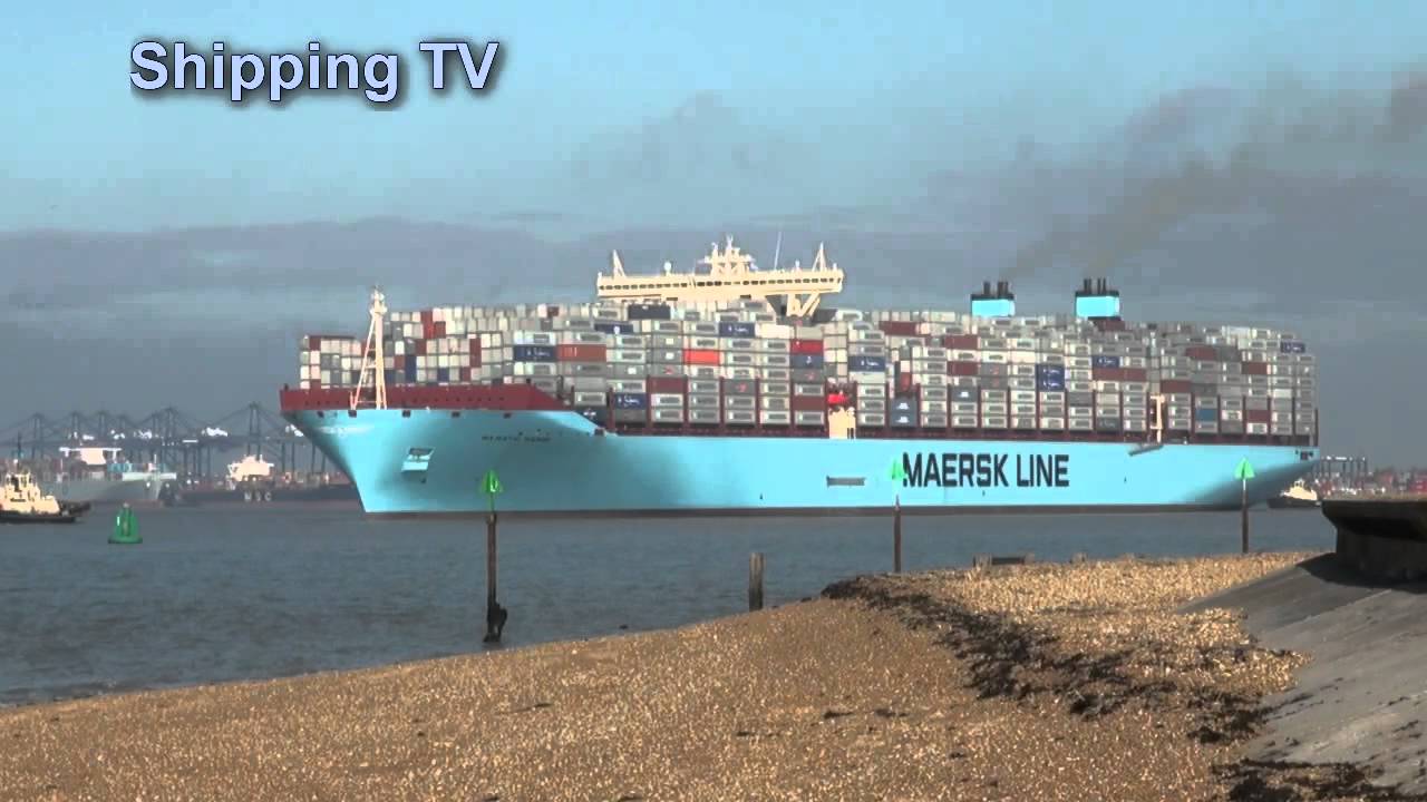 Majestic Maersk outbound Felixstowe, 8th October