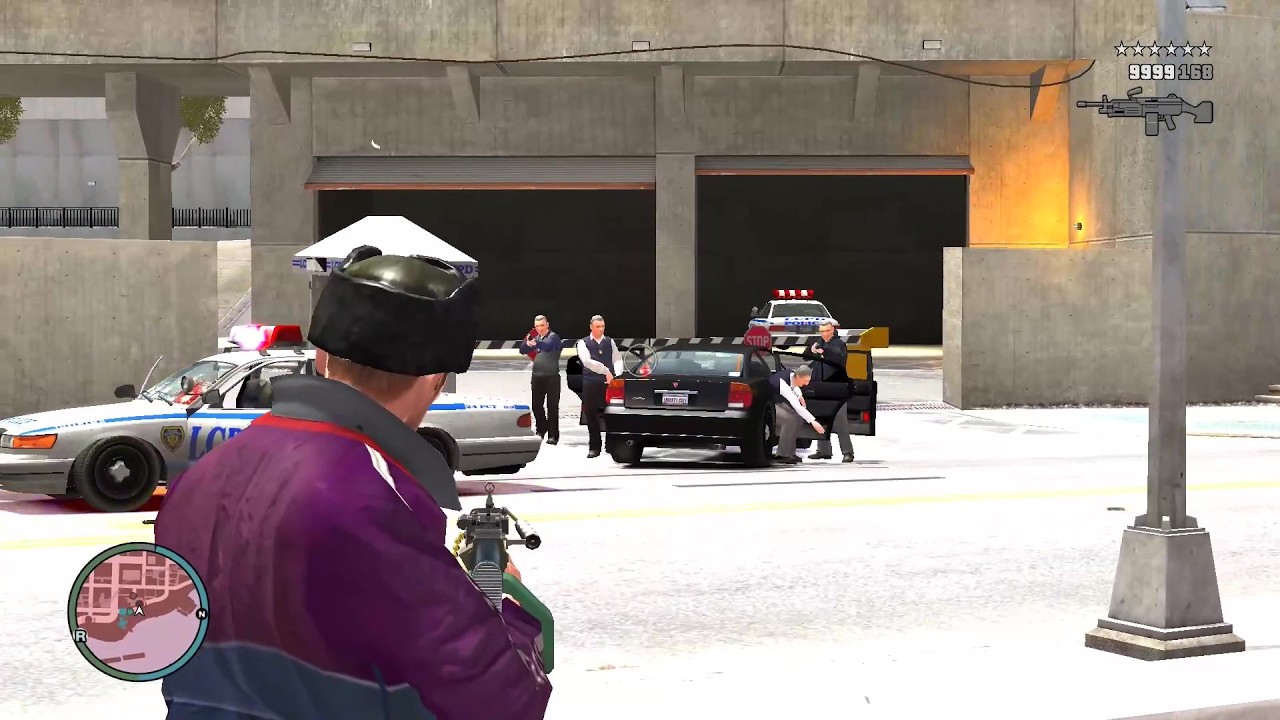 GTA 4 - NIKO | POLICE STATION SHOOTOUT & FIGHT WITH SWAT + SIX STARS