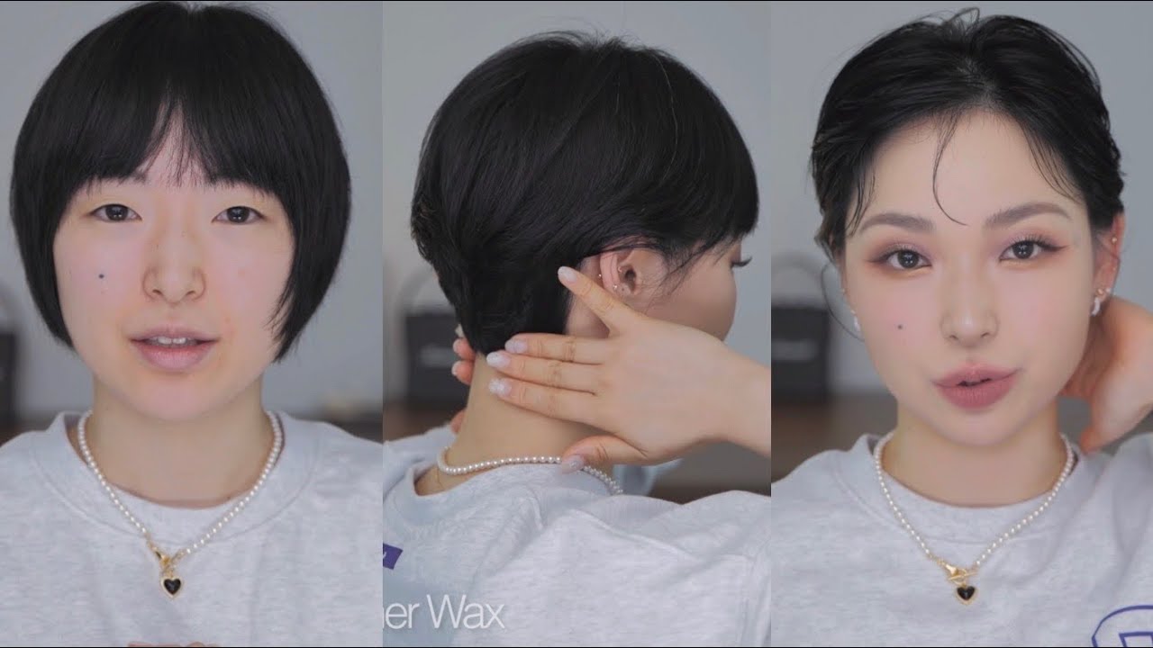 💈 남편 왁스로 집에서 하는 포마드 스타일 / 숏컷인데 숏단발인 그런 컷트 | Self Hair Styling