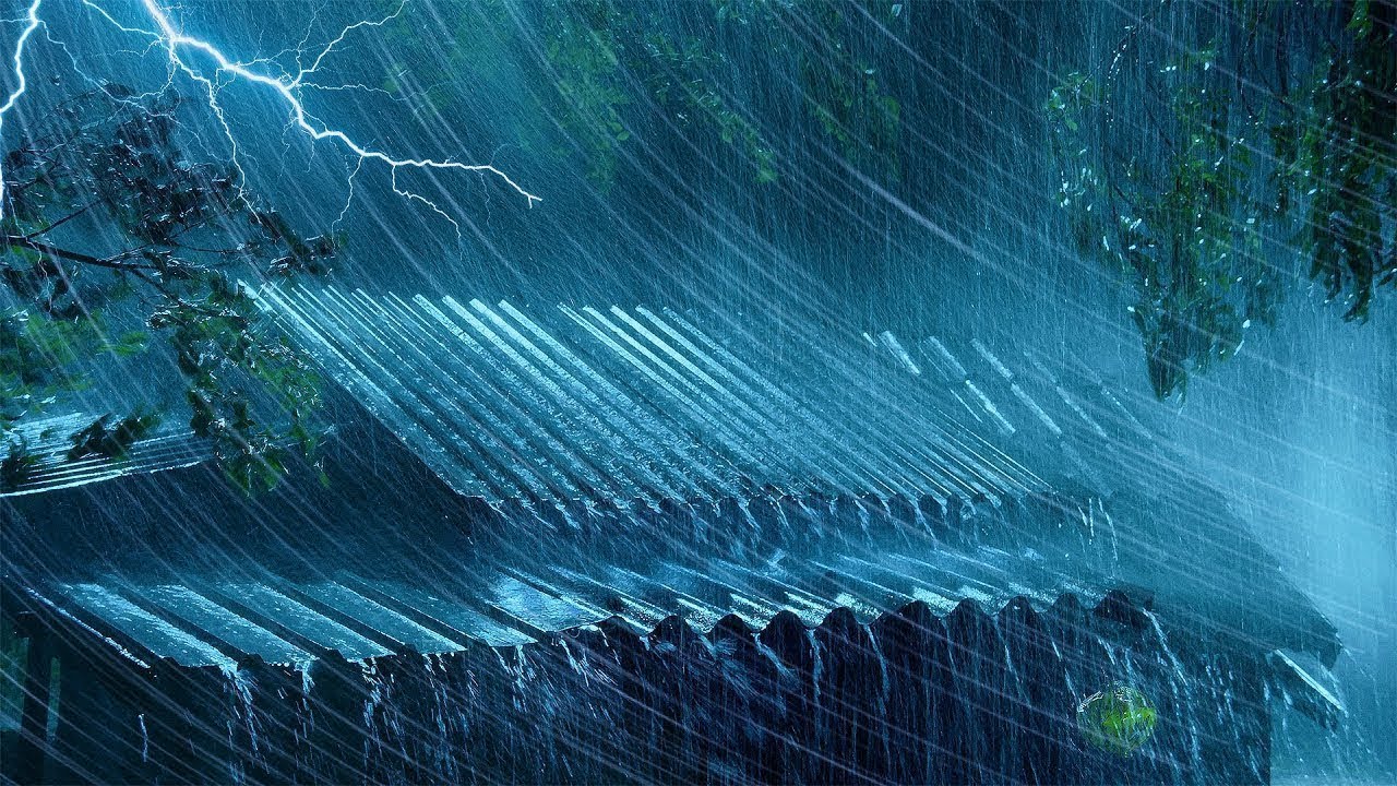 Perfect Rain Sounds For Sleeping And Relaxing - Rain And Thunder Sounds For Deep Sleep | Study, ASMR