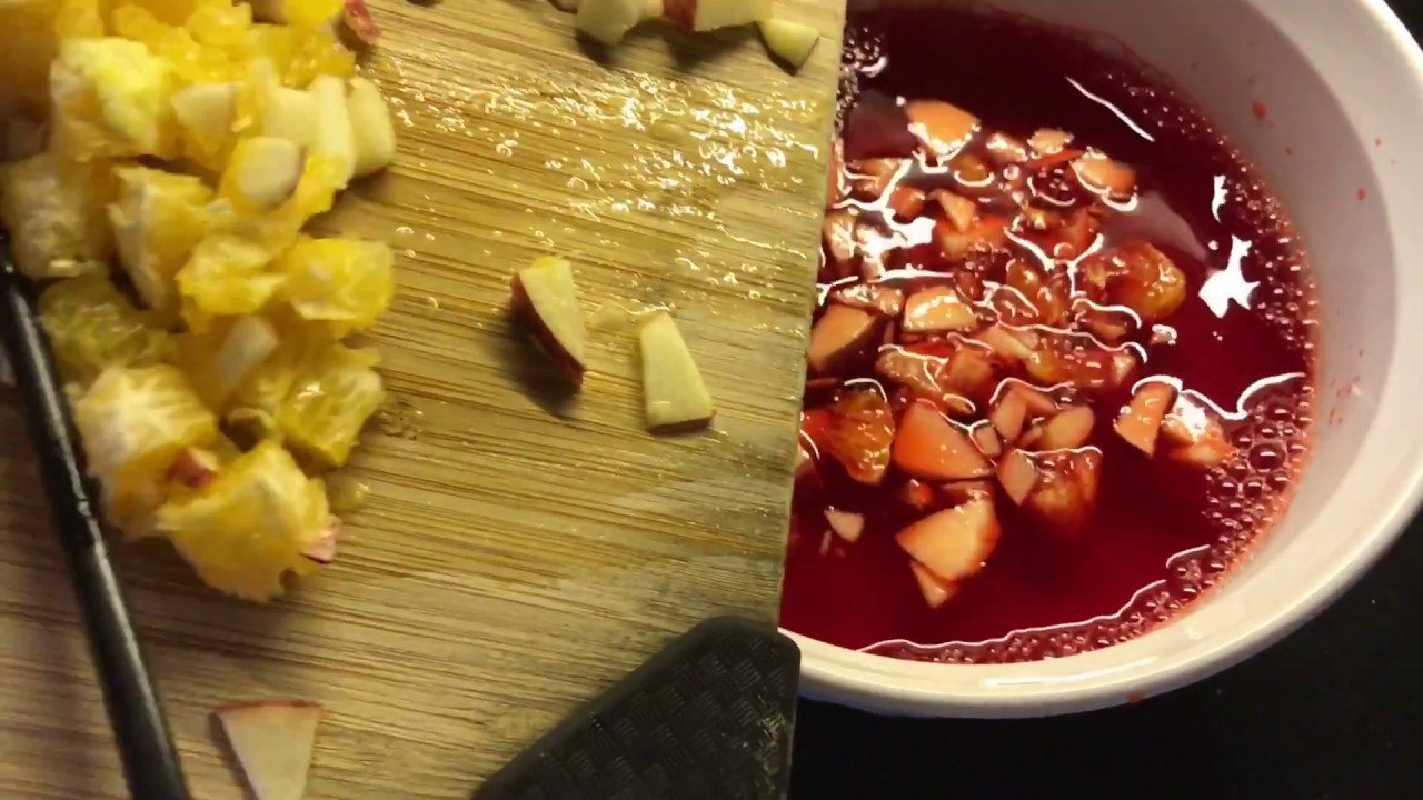 PenguinSix Makes a Cranberry Jello Thing in Hong Kong on Thanksgiving.