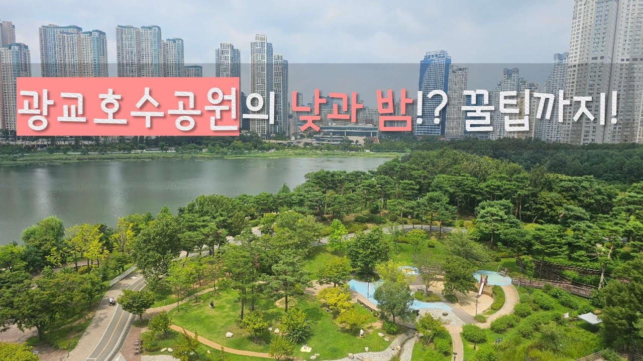 수원 광교호수공원의 낮과 밤☀️🌛  꿀팁까지! (주차장,전망대,물너미분수,스타벅스41층풍경) / Korea Gwanggyo Lake Park / trip