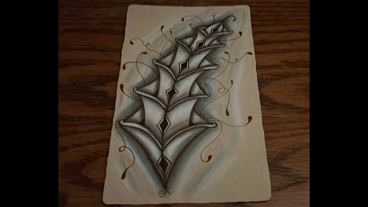 Zentangle how to tangle or draw Trikl