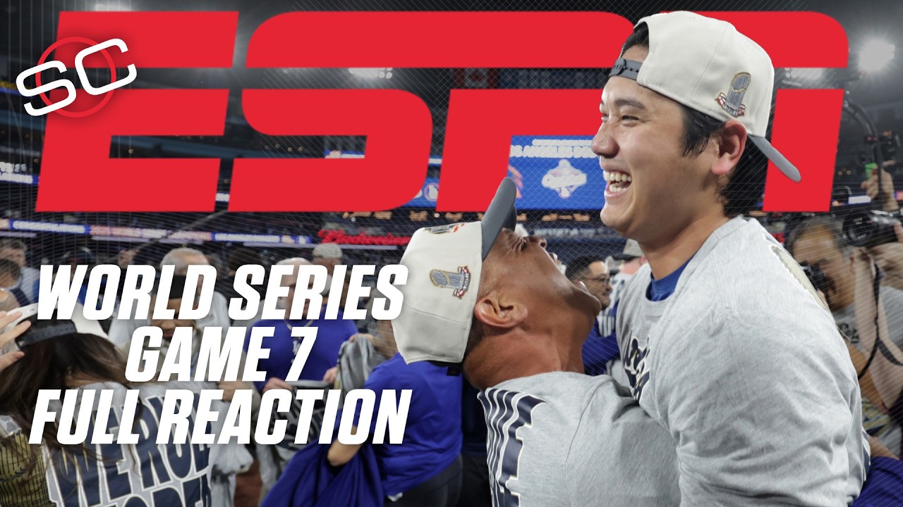 World Series Game 7 FULL REACTION 🏆 Dodgers beat Blue Jays in a classic | SportsCenter