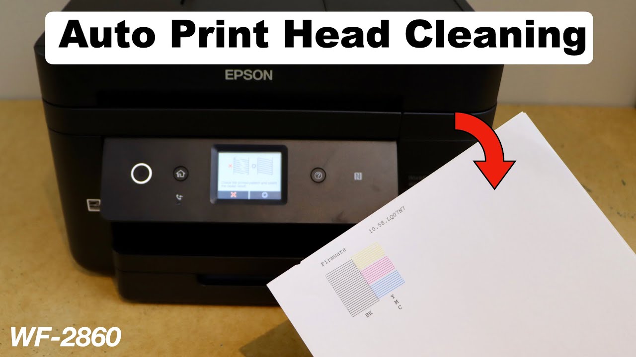Epson WF2860 Printhead Cleaning (Auto Method).