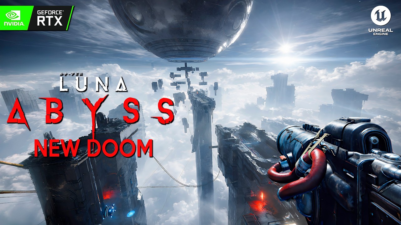 LUNA ABYSS New Scourge Crater Demo | Brutalist Sci-fi Bullet-Hell like DOOM and RETURNAL coming 2026