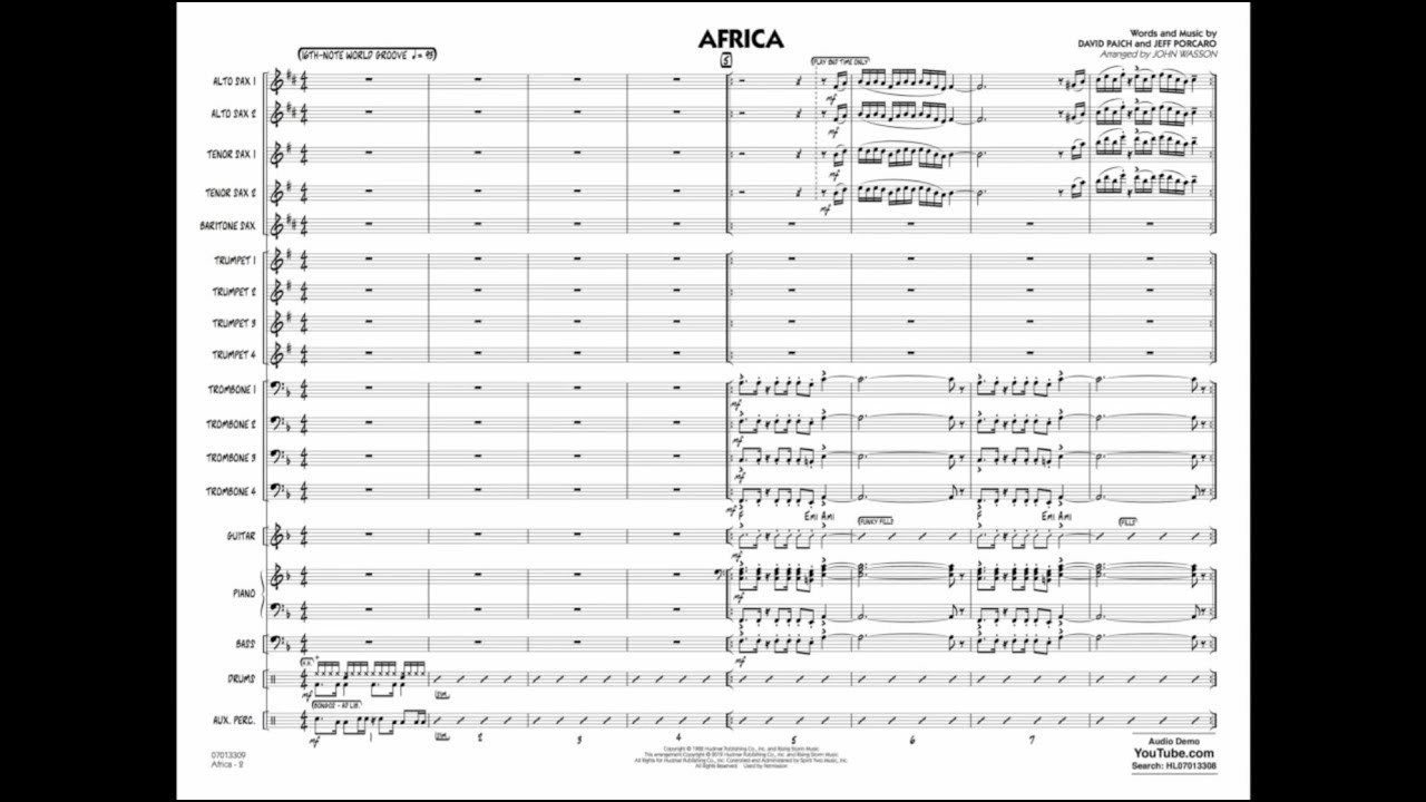 Africa arranged by John Wasson