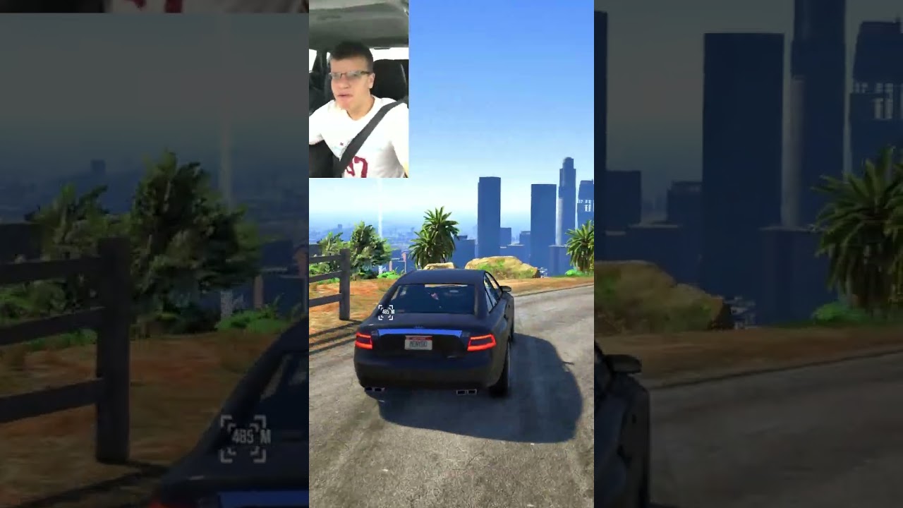 Funny car crash in GTA 5 #gaming #shorts #gta5 #funny #gtaonline #crash