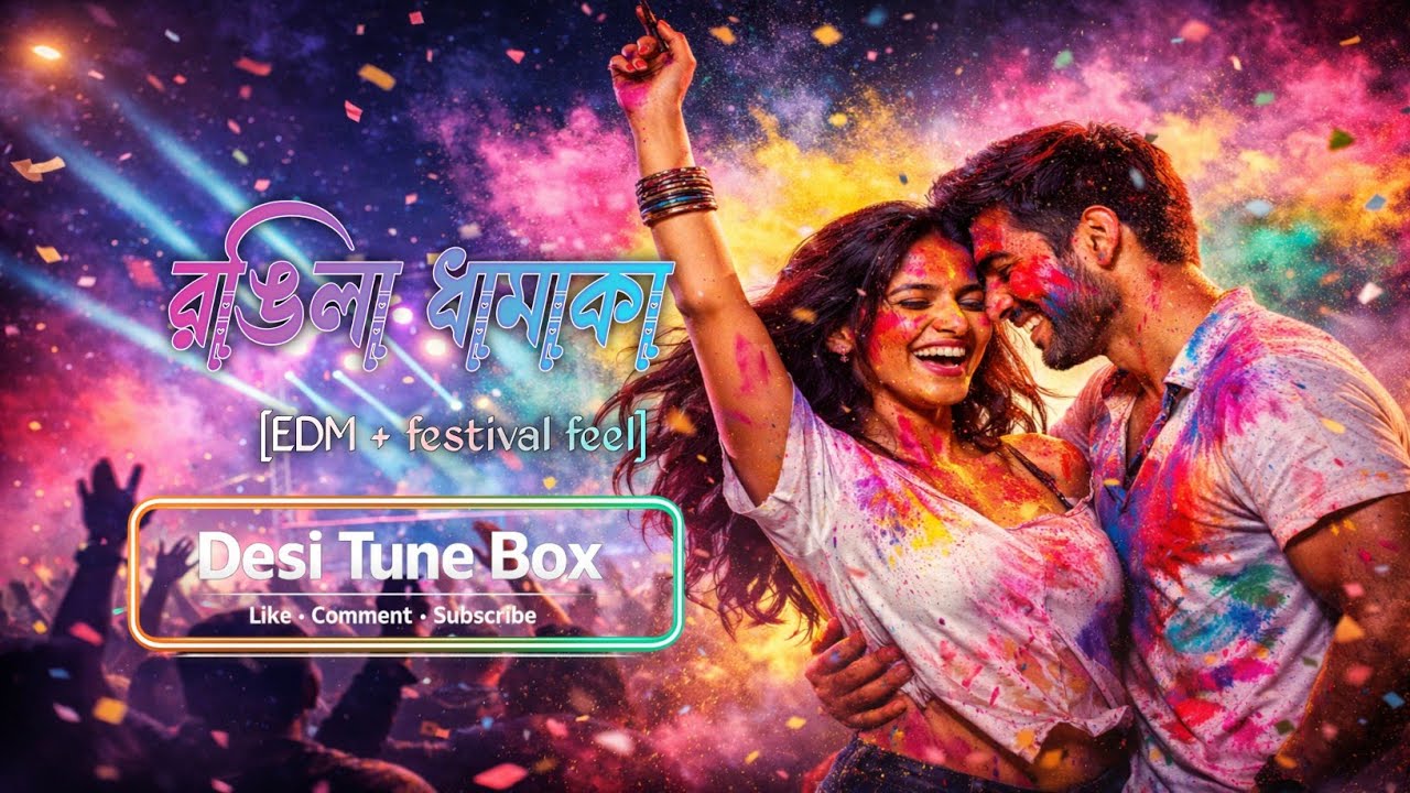 Rongila Dhamaka Festival Remix║Holi Special EDM Song 2026║Bangla Dance Party Track 🎨🔥║@tunebox4i 