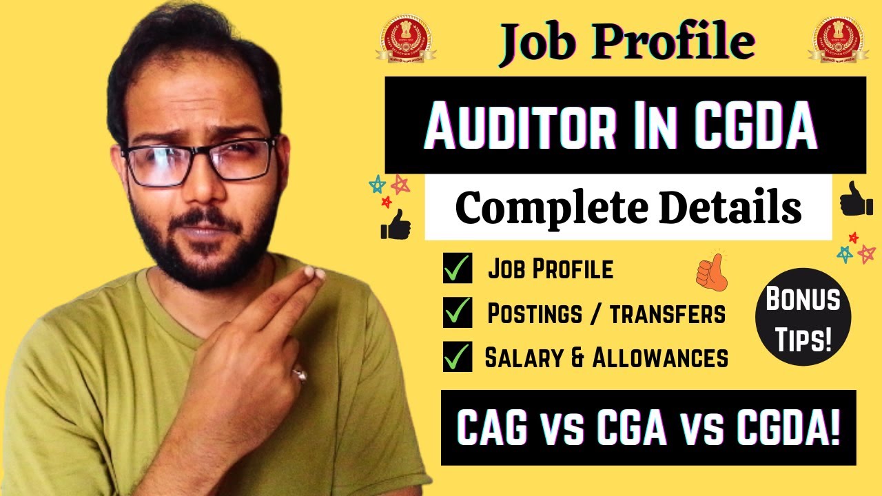 Auditor in CGDA | Job Profile | Salary | Transfers | CAG vs CGA vs CGDA | Complete Details | MFS