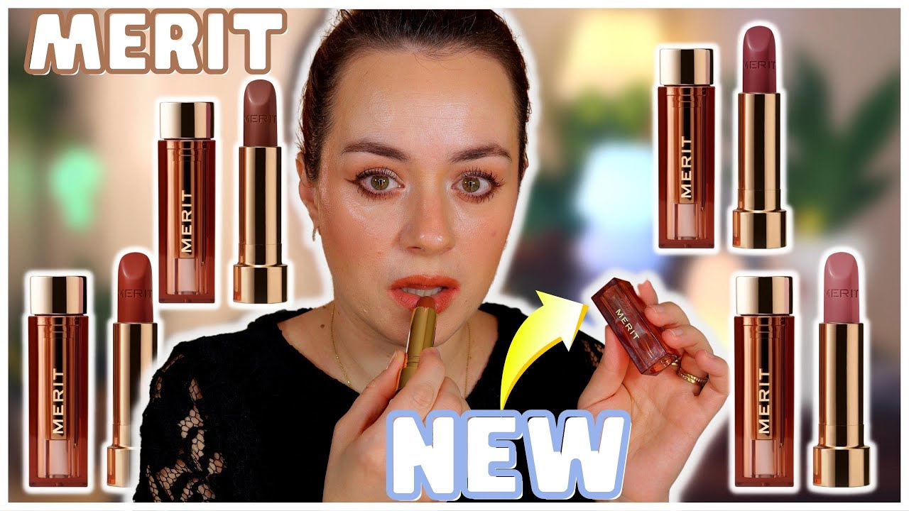 NEW MERIT Lightweight Lipsticks (Millennial + Slip)