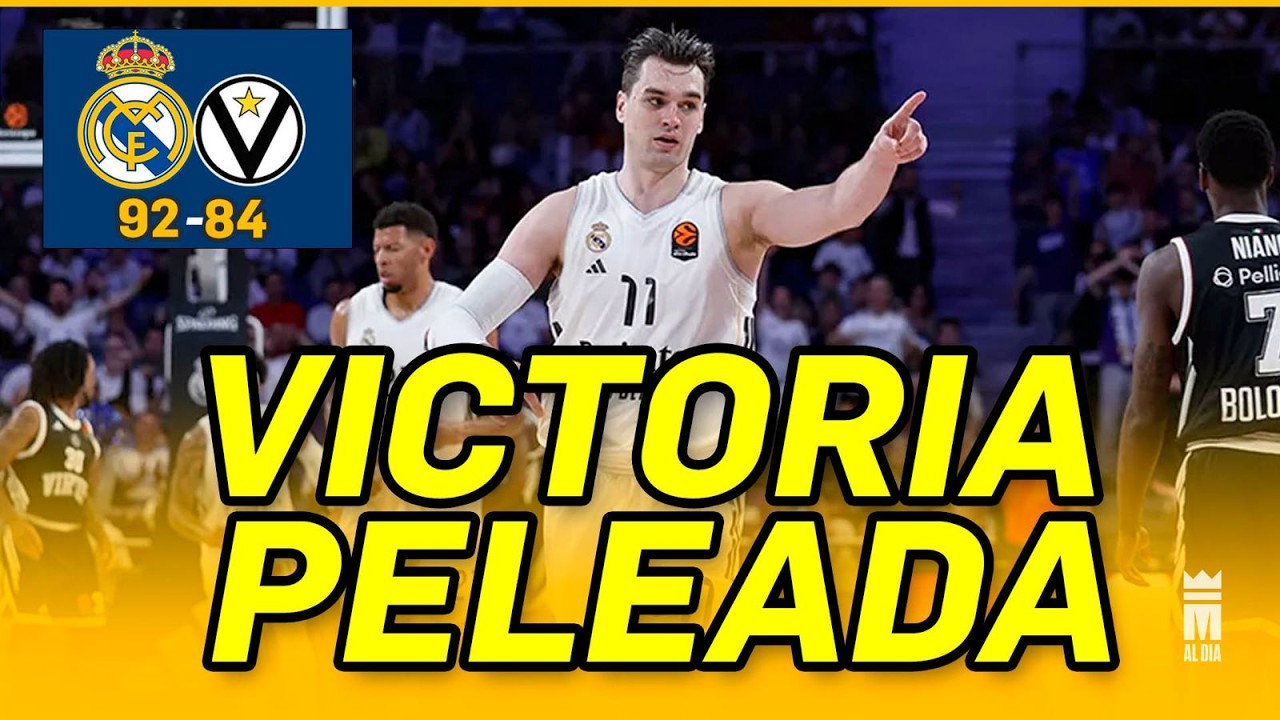 ⚪🟣🏀VICTORIA PELEADA con HEZONJA y TAVARES CLAVES | REAL MADRID 92 VIRTUS 84