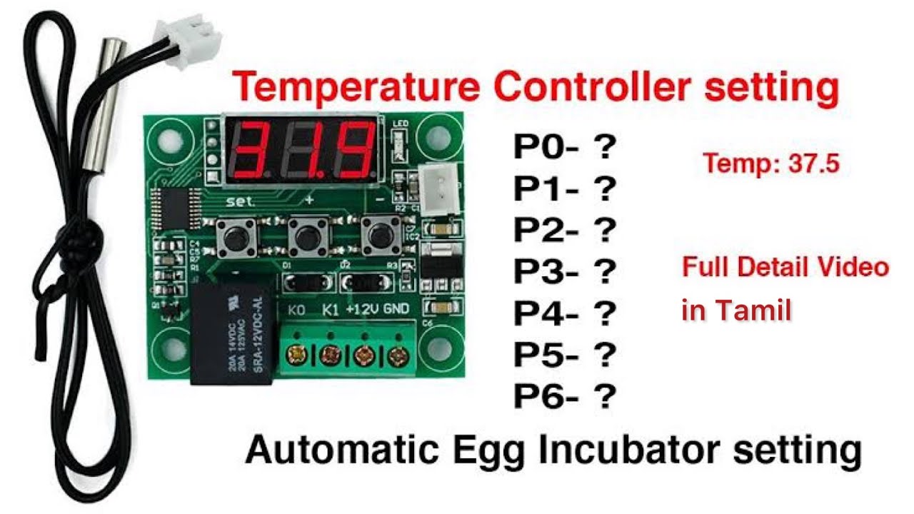 Egg Incubator Temperature settings in Tamil || MS 3 Tech #incubator