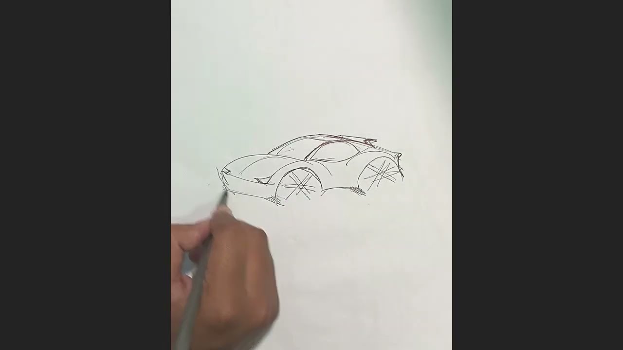 Quick design tips | Viral Quick car sketching challenge | how to draw | fast sketching