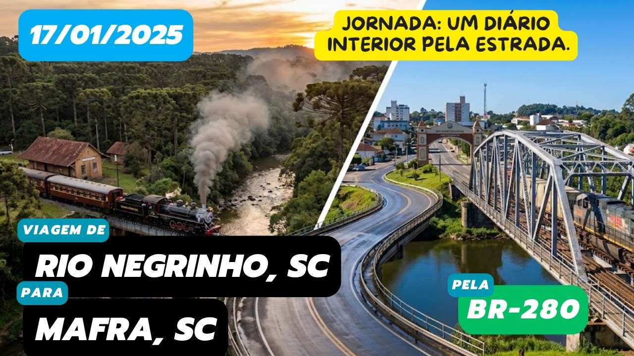 Diário de viagem: Rio Negrinho, SC para Mafra, SC (BR-280 - 17/01/2025 - parte 3) #roadtrip