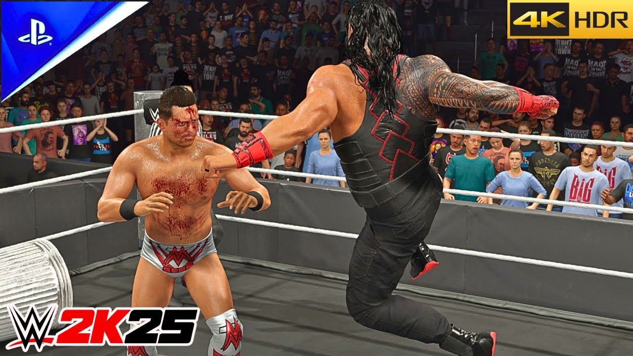 WWE 2K25 - The Miz vs. Roman Reigns – Intercontinental Title Match: Raw | PS5™ Pro [4K HDR]
