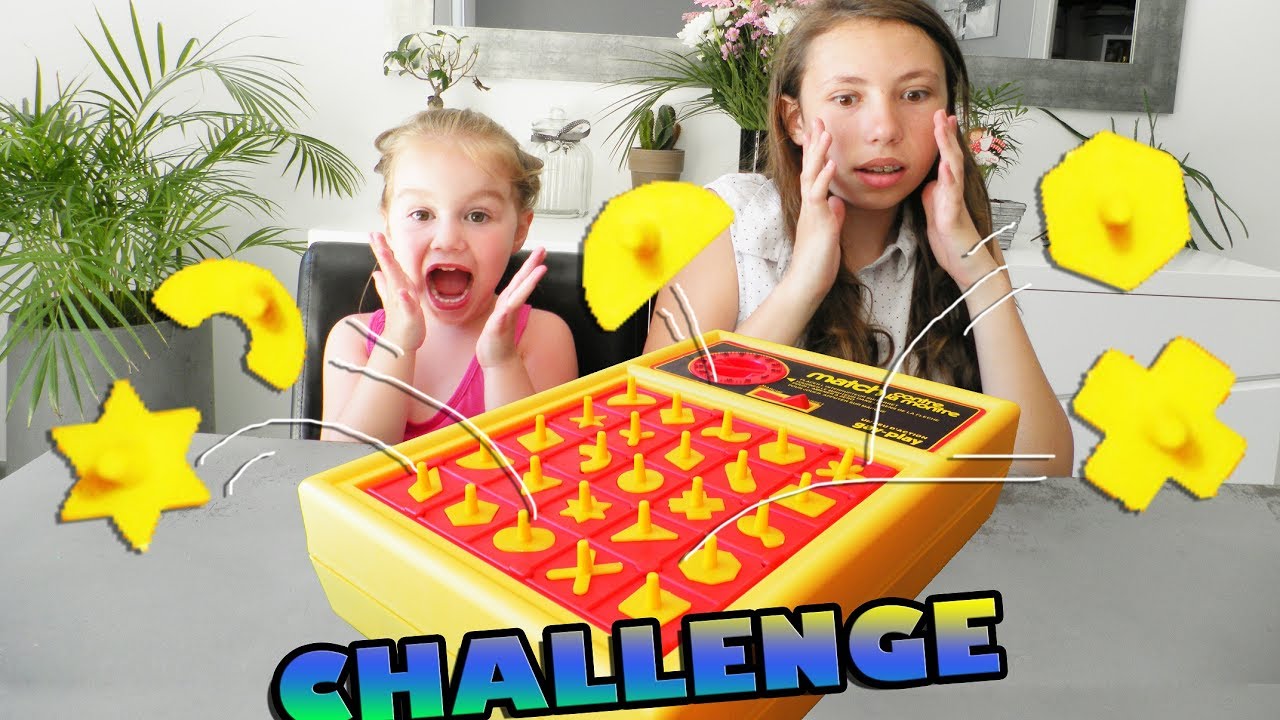 Challenge Match contre la montre entre soeurs ! Jeu de rapidité avec des formes.